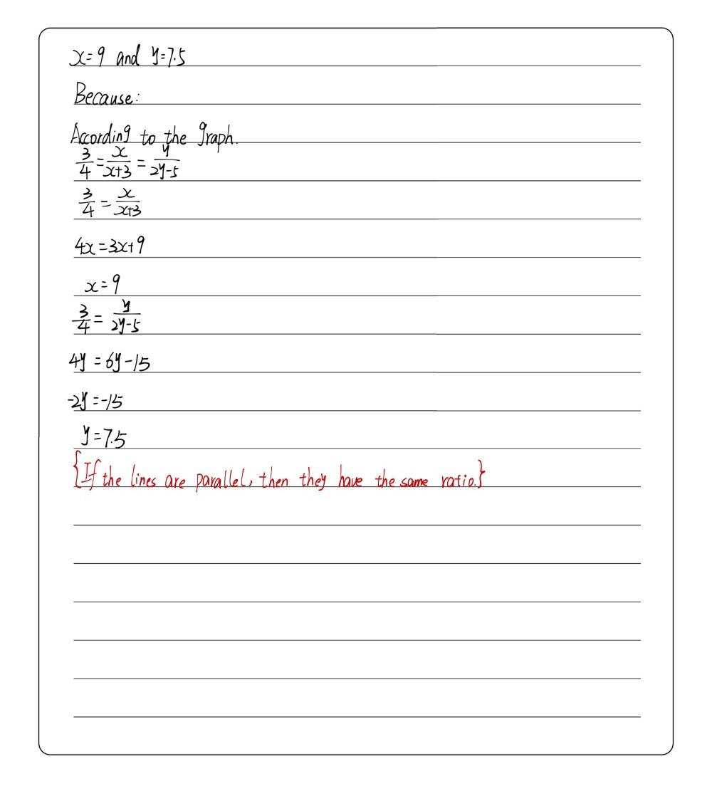 Solve For X And Y X 9 And Y 7 5 X 12 And Y 3 X 6 Gauthmath