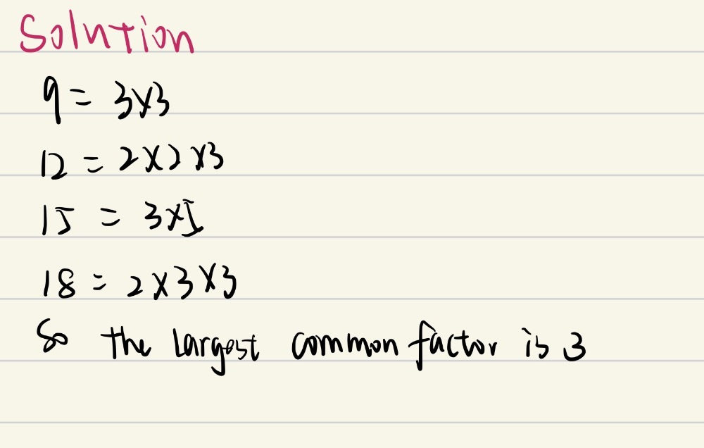 Find Lcm By Prime Factorization Method 1 9 12 15 Gauthmath