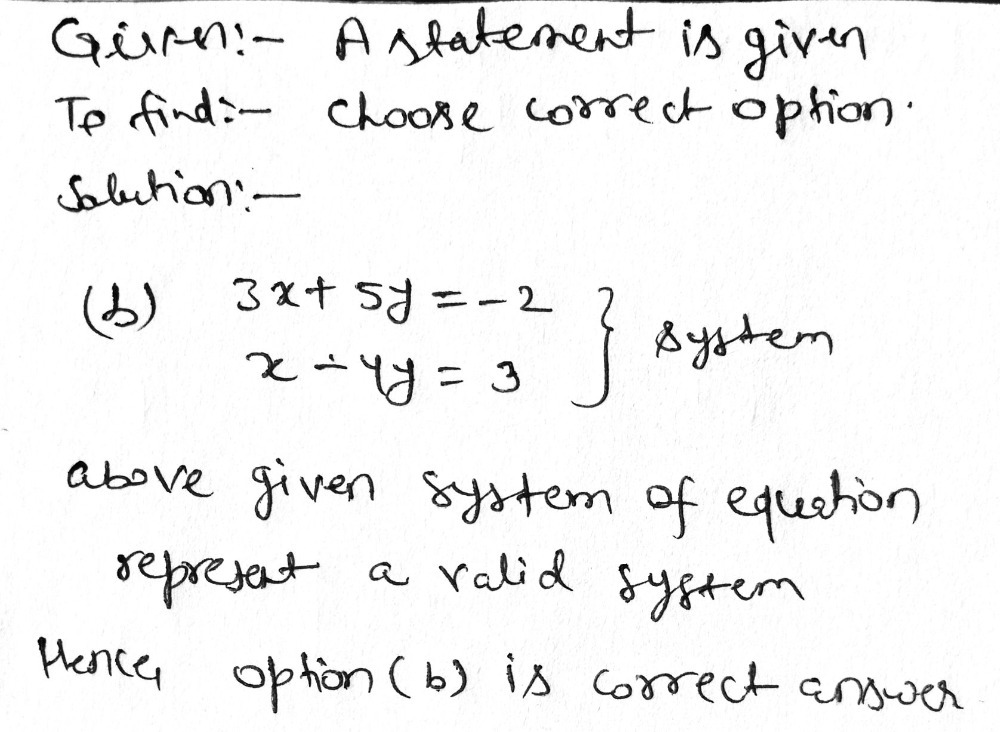 X Xy B 2x 3y 5 2x Y 1 I1i Multiple Choice Choose Gauthmath