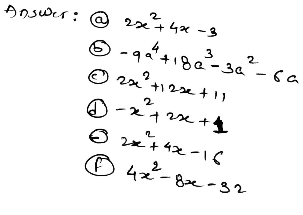 Expand And Simplify A 2xx 2 3 1 2 X 22 B 3a3a Gauthmath