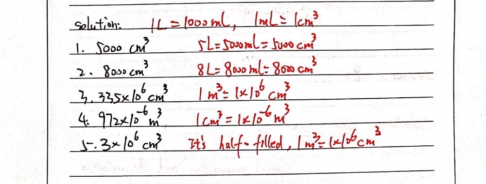 B Solve The Problem 1 Jun Bought 5 L Of Wat Gauthmath