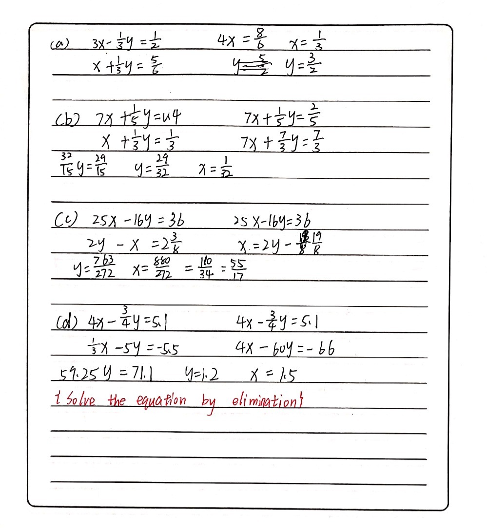 Exercise 2 Solve The Following Pairs Of Simultaneo Gauthmath