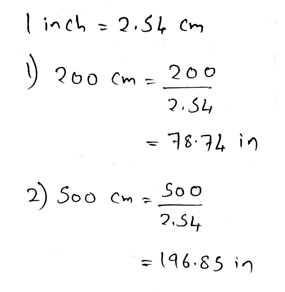 1 How Many Inches Are There In A 0 Centimeters Gauthmath