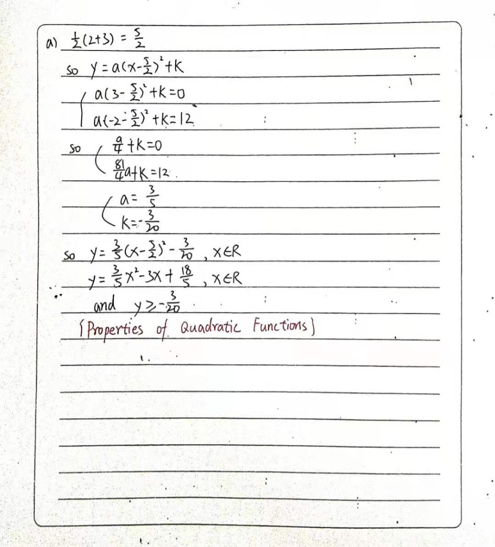 5 Write The Standard Form Y Ax2 Bx C And The V Gauthmath