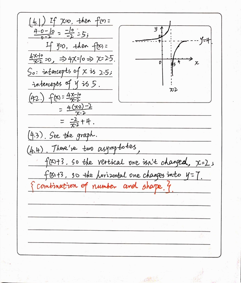 Question 4 Given Fx 4x 10 X 2 4 1 Determine Gauthmath