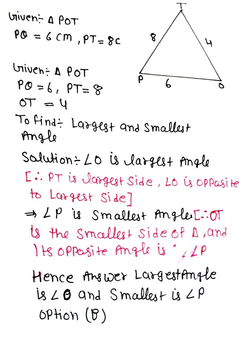 1 In Delta Pot Pq 6 Pt 8 And Ot 4 Name The La Gauthmath