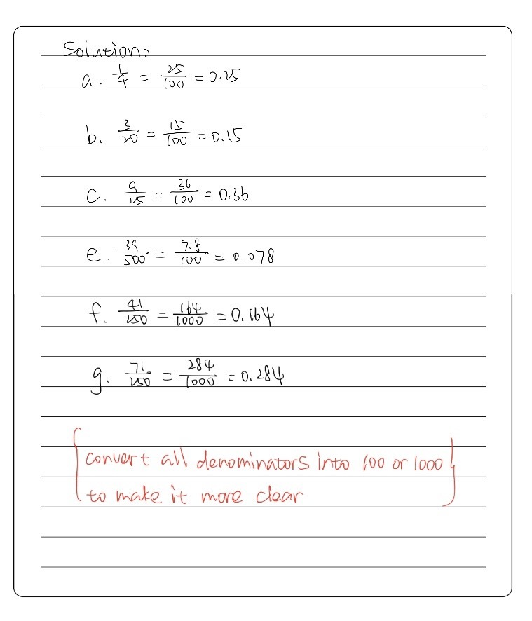 Convert These Fractions Into Decimals A 1 4 3 Gauthmath