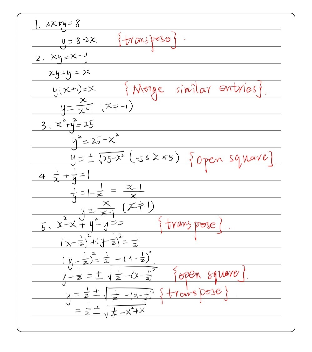 Solve For Y Intermv Of X 1 2 X Y 8 2 X Y Gauthmath