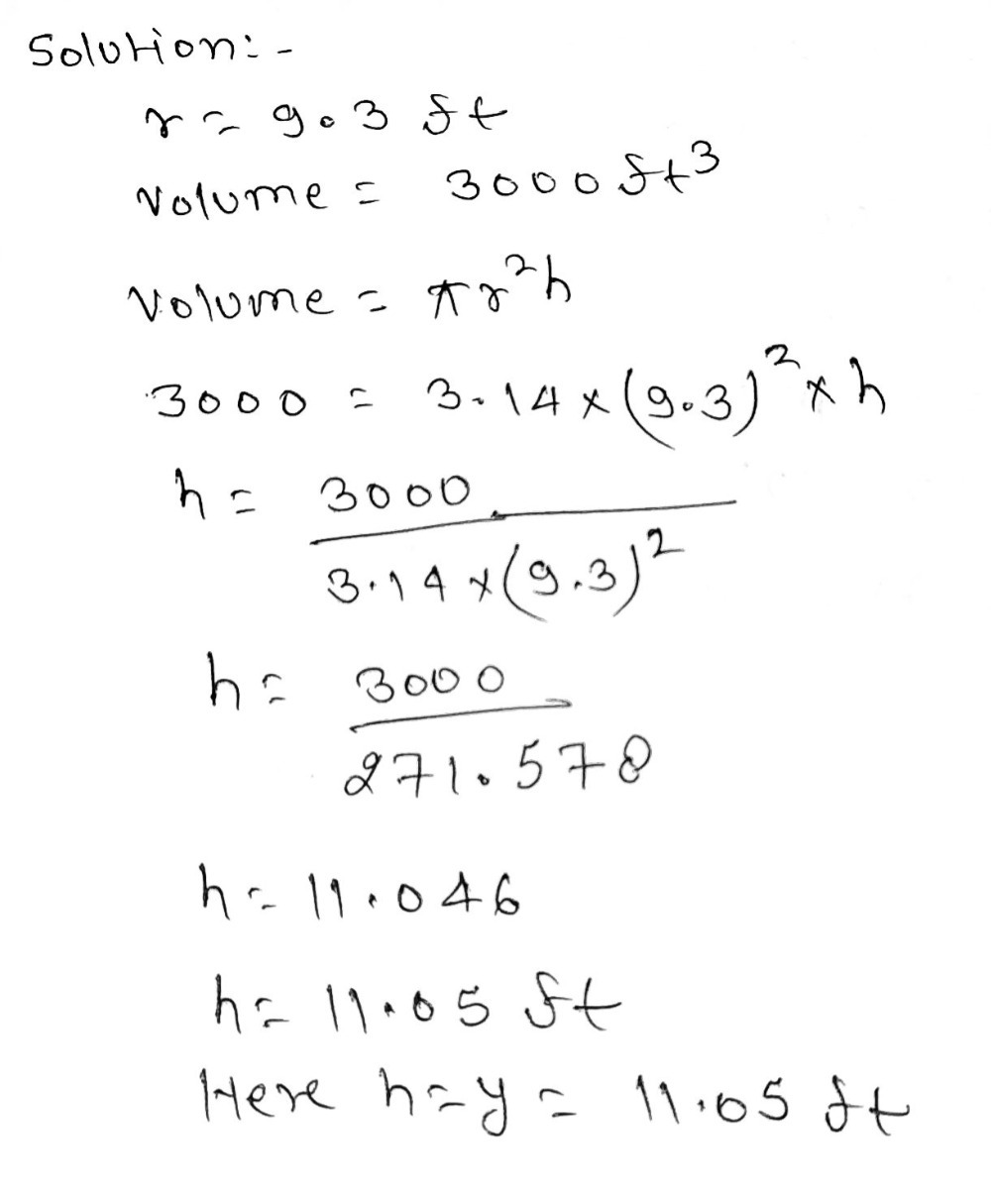 Volume 3000 Ft3 V 1 2 B H H V P Gauthmath