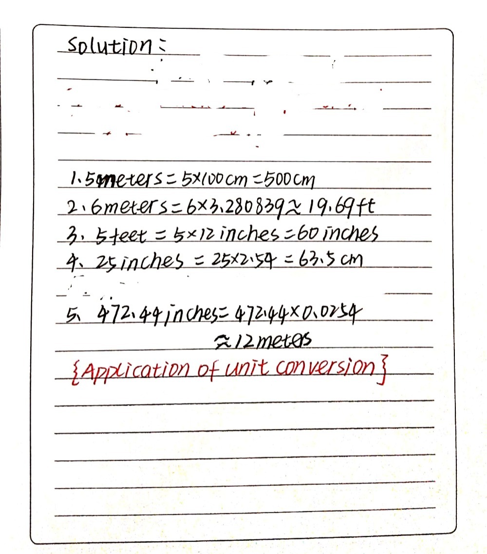 B Convert The Following Measurement To Their Unit Gauthmath