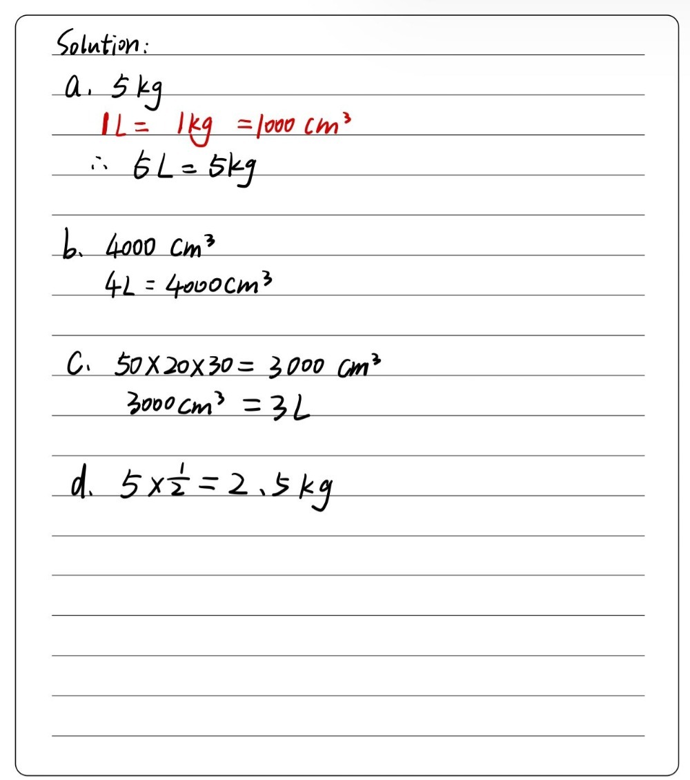 For Water Under Standard Conditions Ume Capacity M Gauthmath For Water Under Standard Conditions Ume Capacity M Gauthmath