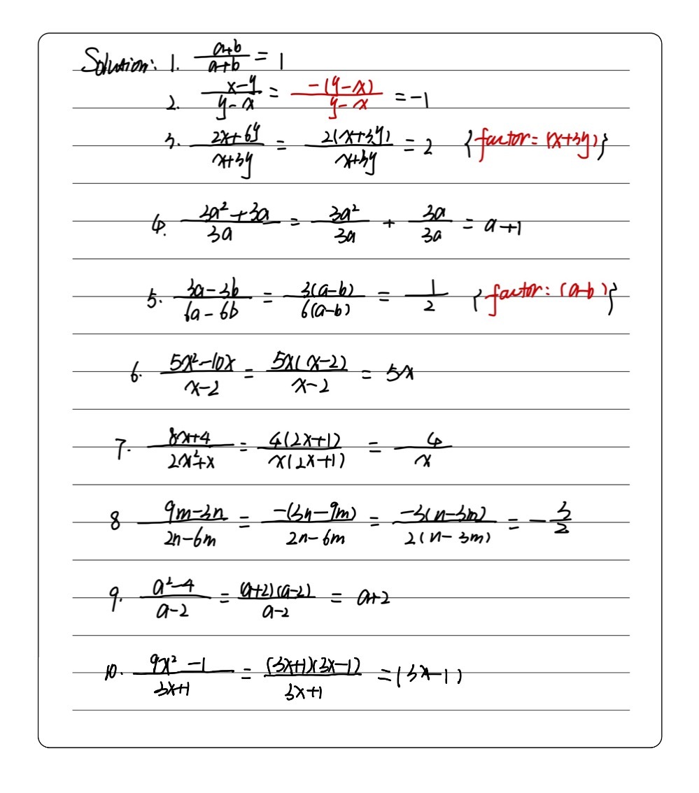 Simplify Assuming Non Zero Denominators 1 A B A Gauthmath