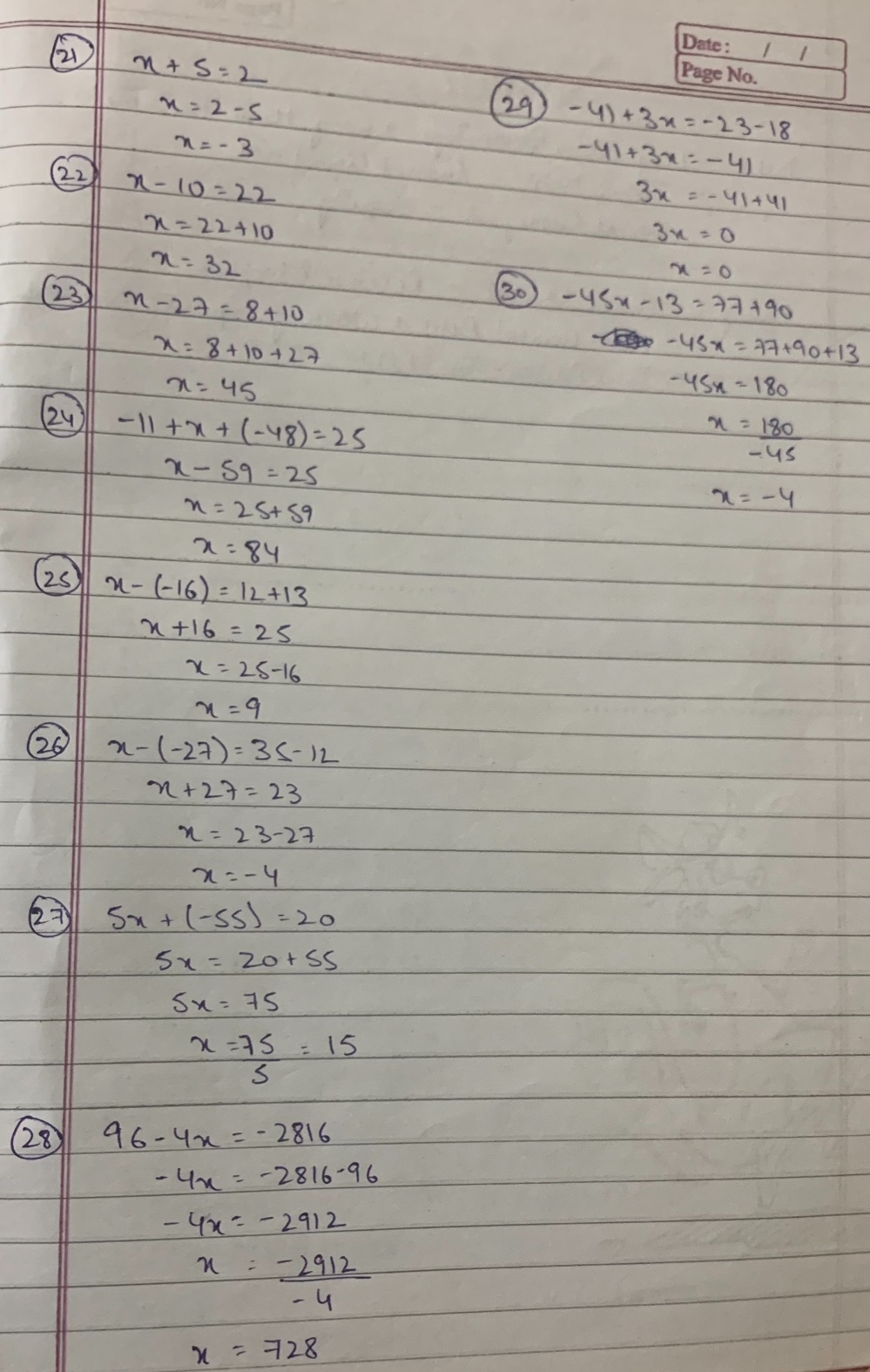 Direction Solve In Your Math Notebook Write You Gauthmath