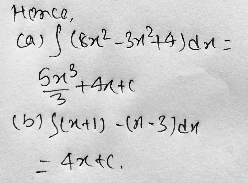 3 Tentukan Integral Integral Tak Tentu Beriku Gauthmath