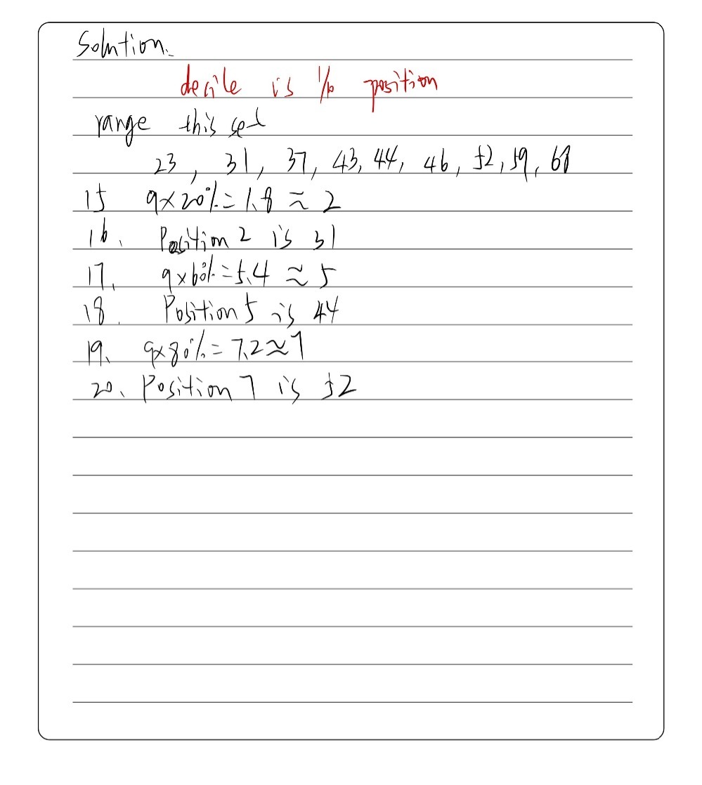 For Item 15 Consider The Data Set S 43 44 52 Gauthmath