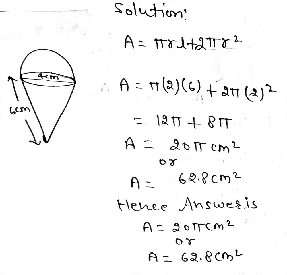 2 6 Points The Ice Cream Cone Below Consi Gauthmath 2 6 Points The Ice Cream Cone Below Consi Gauthmath