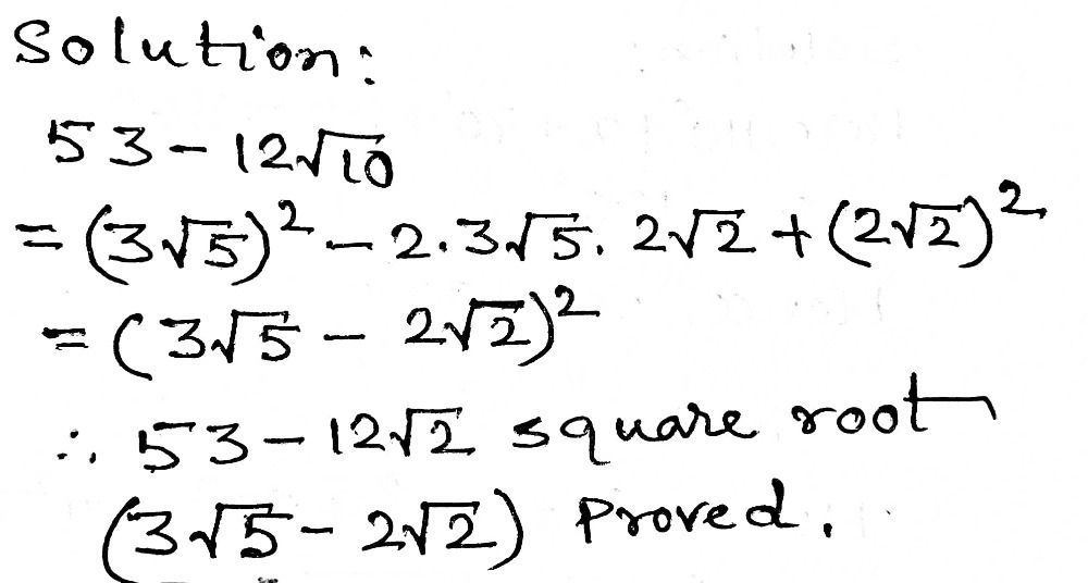 I Show That 3 Square Root Of 5 2 Square Root Of Gauthmath