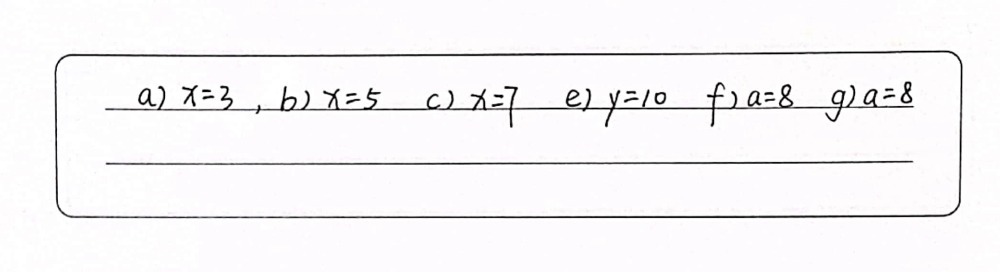 E A X 1 2 B X 2 3 C X 3 4 E Y 5 5 F A 6 2 G A 7 1 Gauthmath
