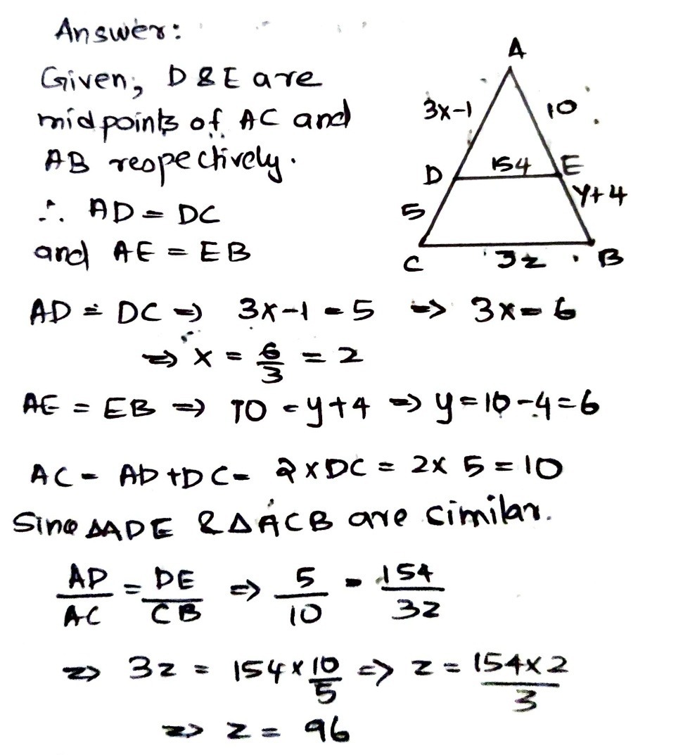 B Given Dabc D Is The Midpoint Of Ac And E Is Gauthmath