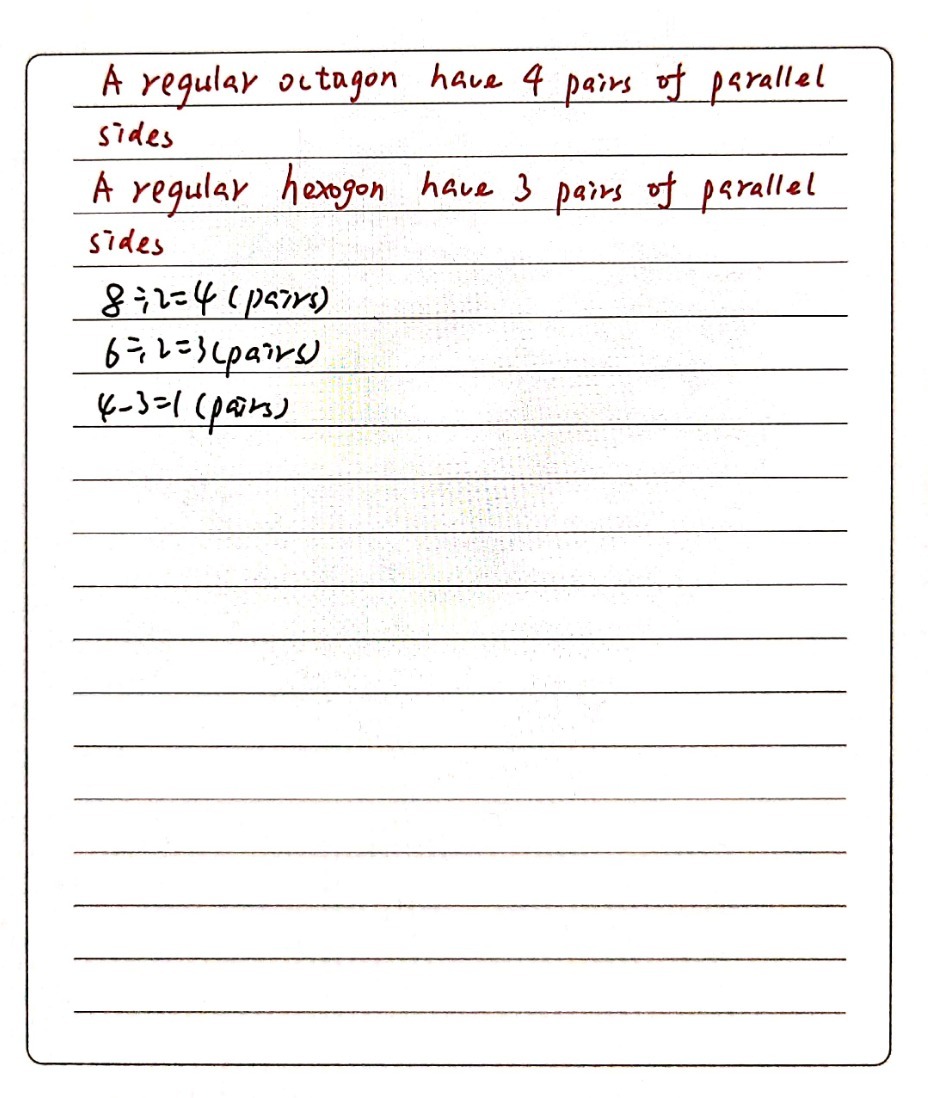 How Many More Pairs Of Parallel Sides Does A Regul Gauthmath