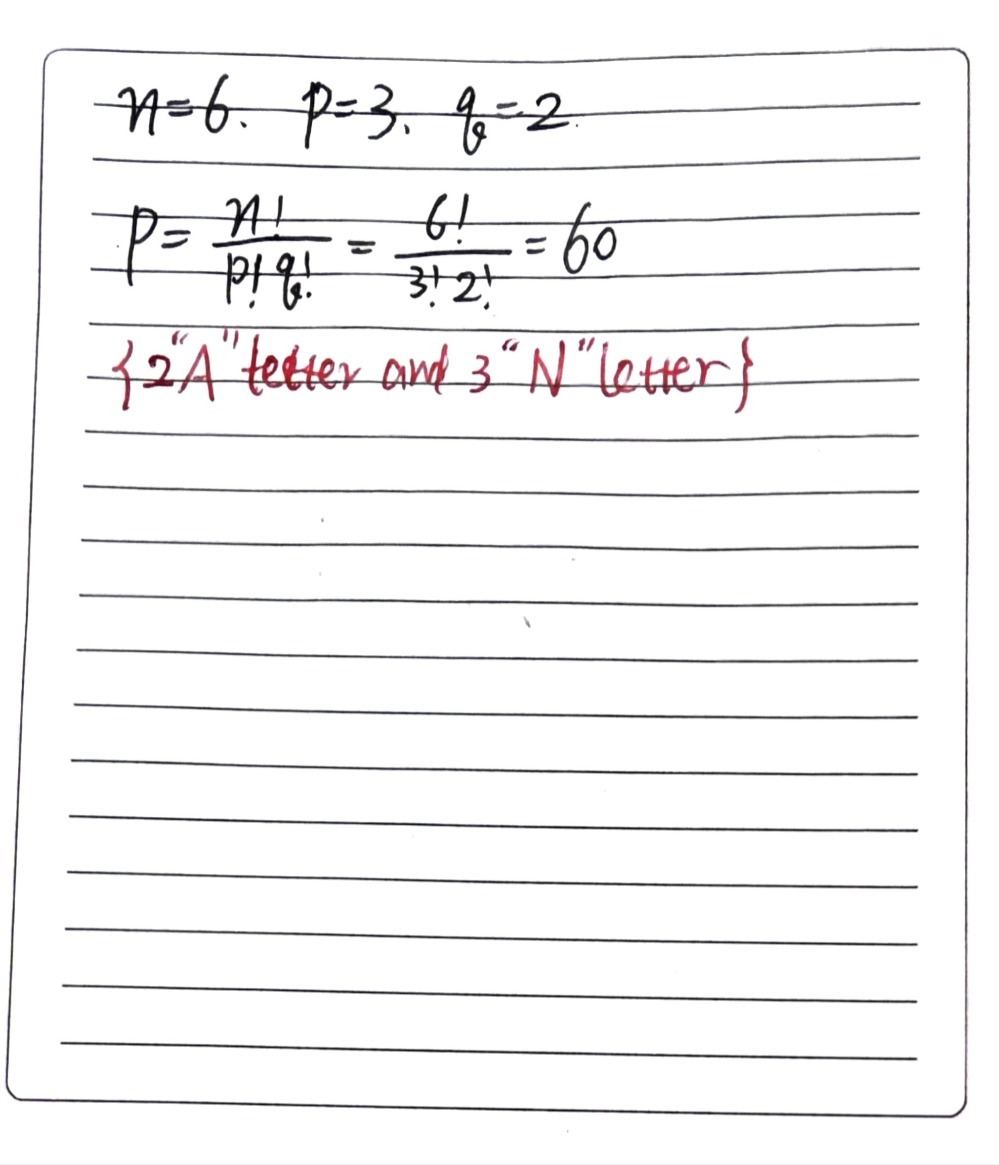 B Distinguishable Permutation P Frac N P Q F Gauthmath
