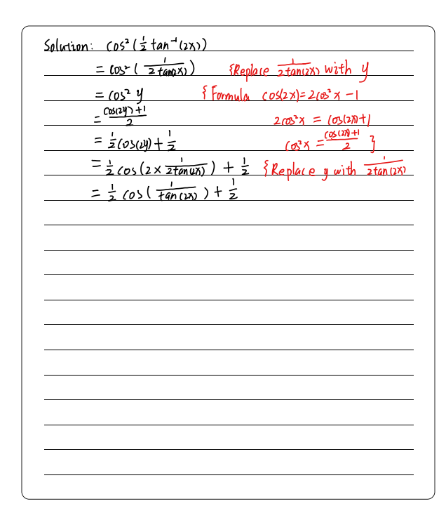 Tan 2x Formula Tan 2x Formula In Terms Of Cos X