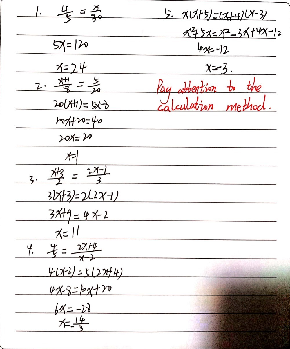 8 Find The Value Of X 1 4 5 X 30 X Gauthmath