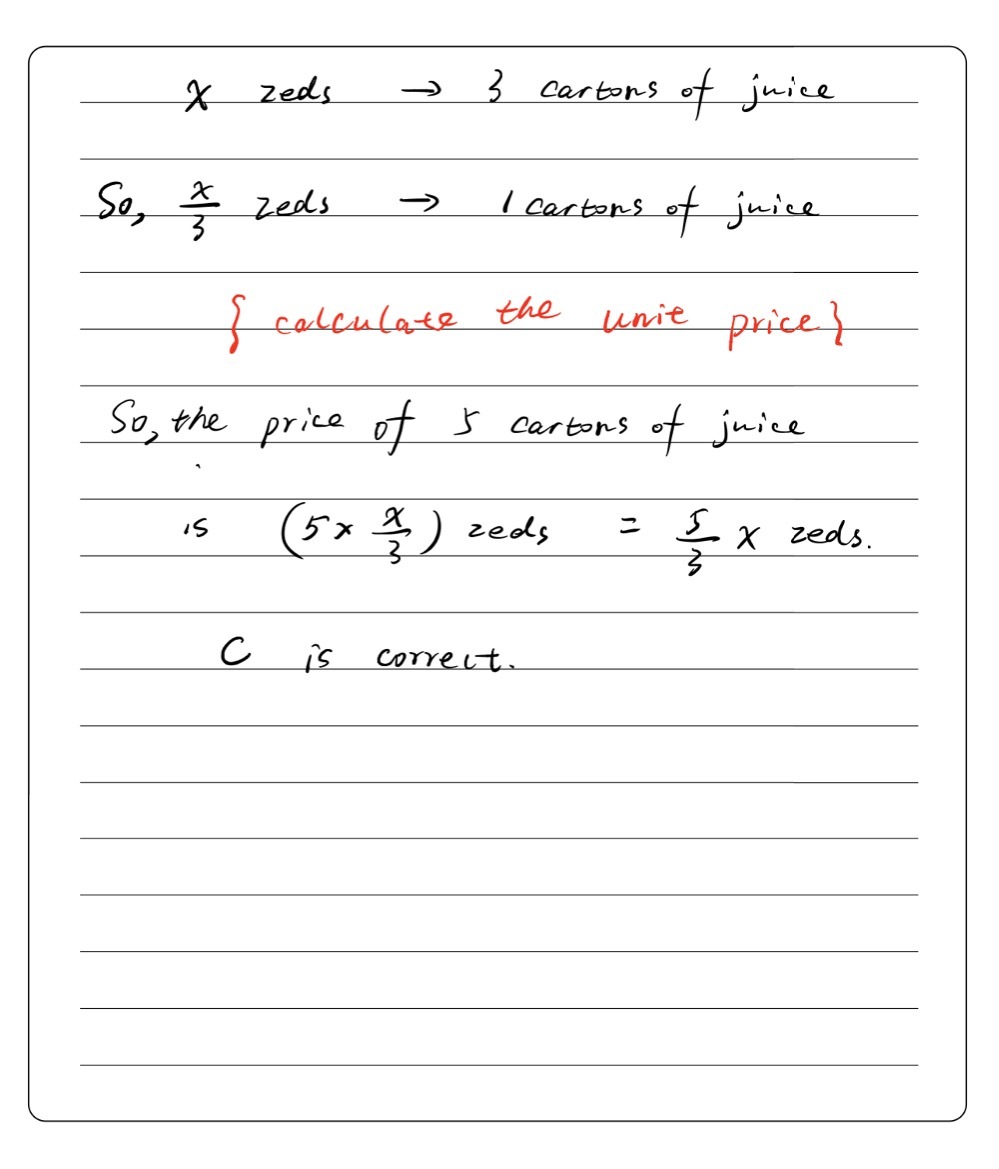 Soalan 7 Carla Membayar X Zeds Untuk 3 Karton Jus. Berapakah Harga Bagi
5 Karton Jus