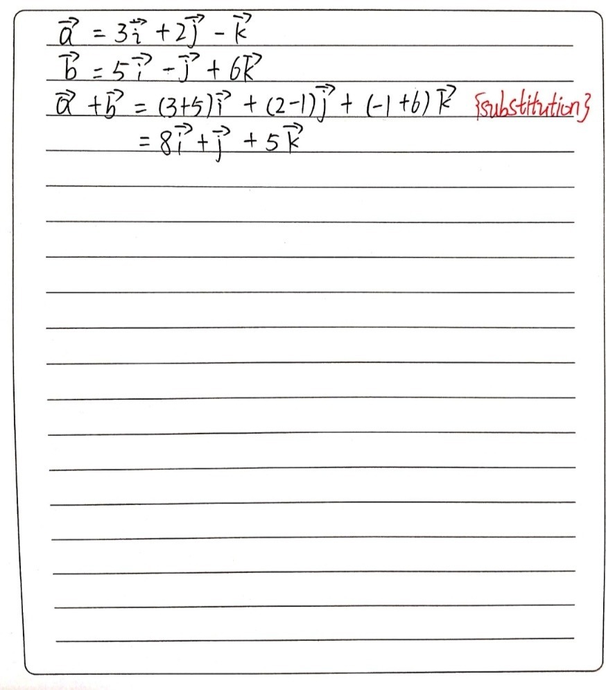 If Vector A 3 Vector L 2hat J Vector K And V Gauthmath