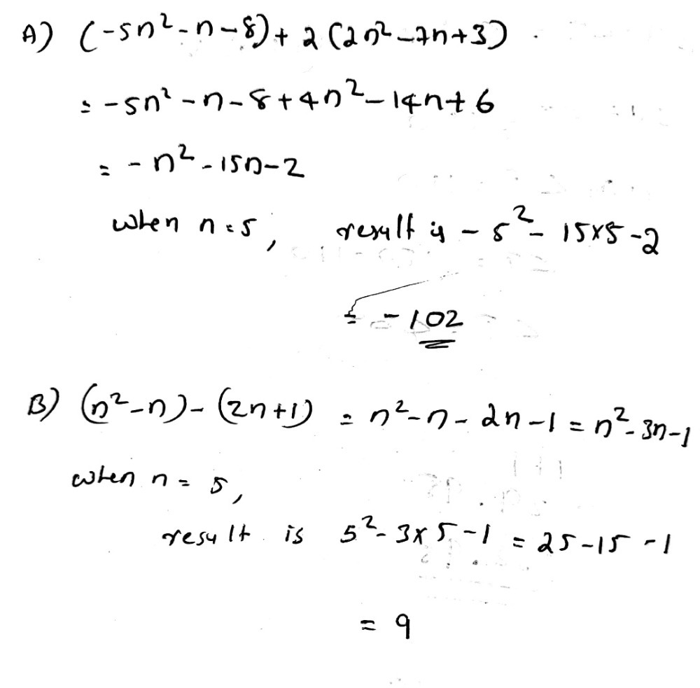 Simplify Each Of The Following Expressions Then D Gauthmath