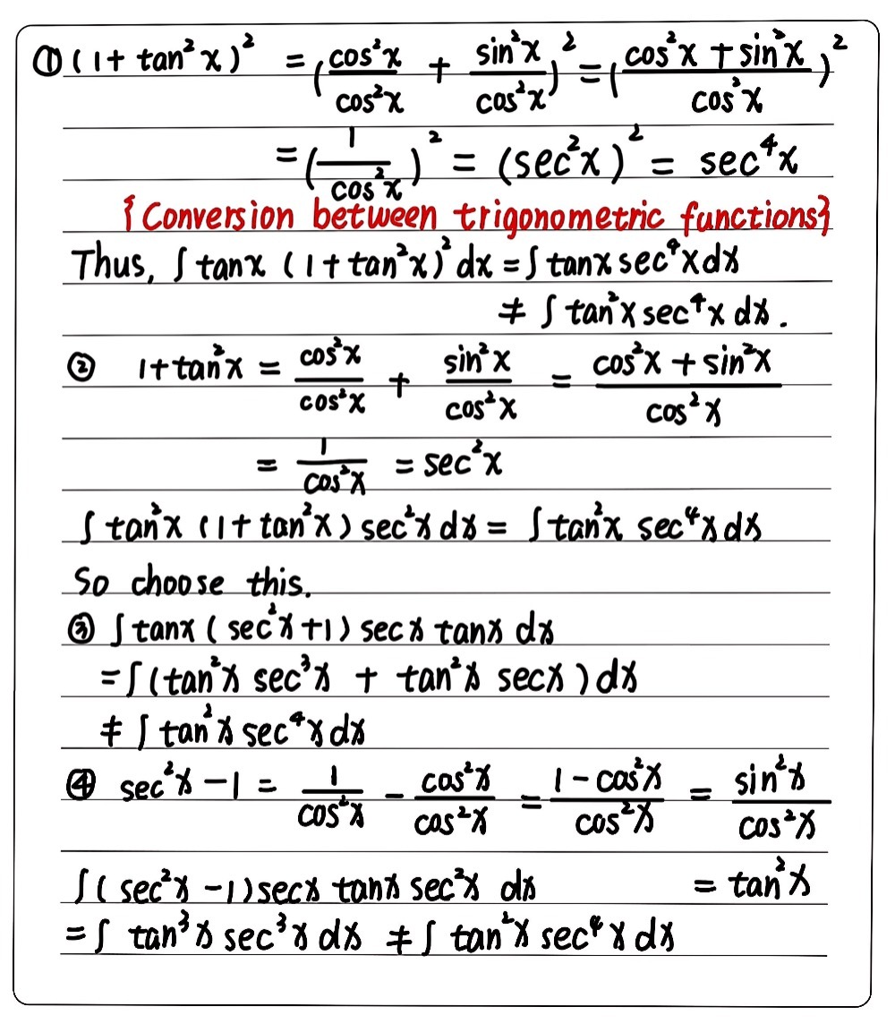 Given T Tan 2x Sec 4xdx Which Of The Fo Gauthmath