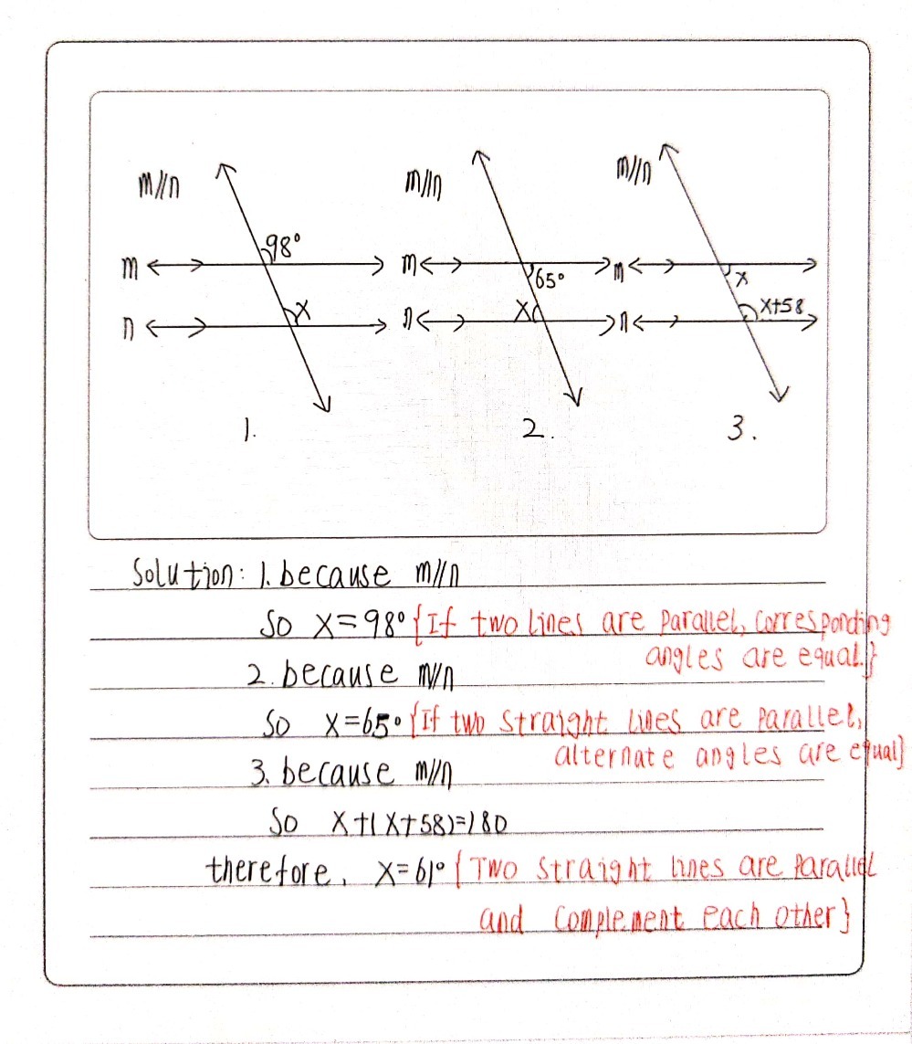 Solved: Direction: Solve for x and name the given pair of a 1. a. x ...