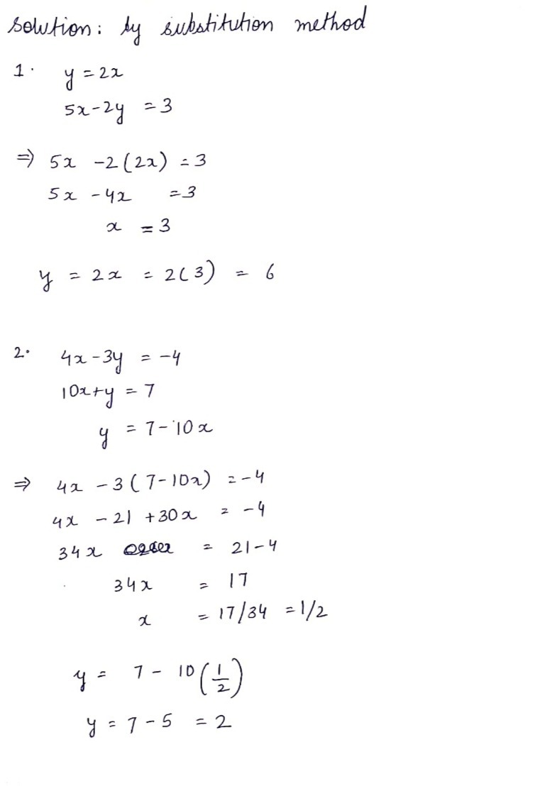 Direction Solve The Following System Of Linear Eq Gauthmath