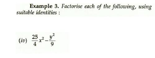 Example 4 Factorise Each Of The Followingpolynomials Iii X 2 Y 2 6y 9 Snapsolve