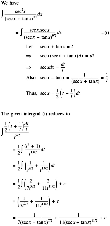 Evaluate Sec 2x Sec X Tan X 9 2dx Snapsolve