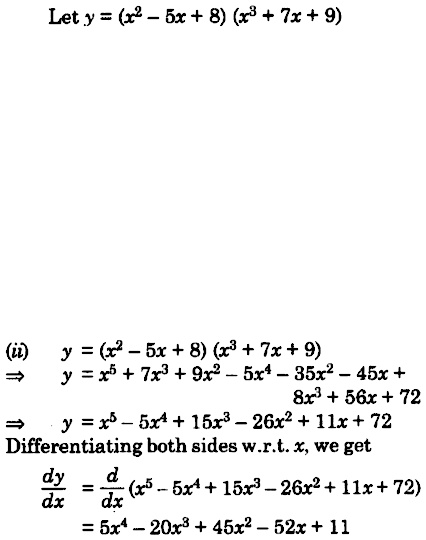 Q17 Differentiate X 2 5x 8 X 3 7x 9 Inthree Ways Mentioned Belowby Expanding The Product To Obtain Asingle Polynomial Snapsolve