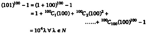 Solution for nu 101 ^ {100}   (a) 100 (b) 1000 (c) 10000 (d) 100000