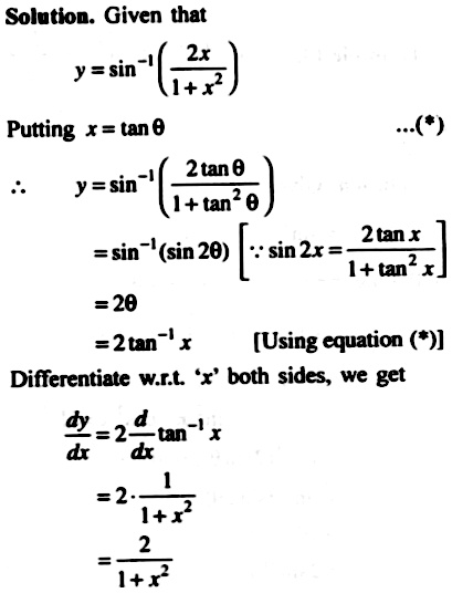 Find Dy Dx In The Following Y Sin 1 Frac 2x 1 X 2 Snapsolve