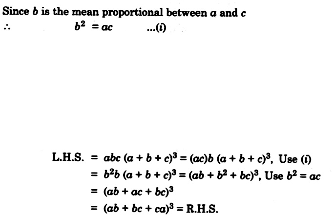 If B Is The Mean Proportional Between A And C Prove Thatabc A B C 3 Ab Ca 3 Snapsolve