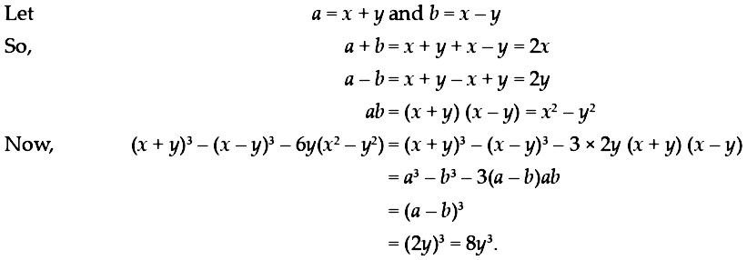 Without Expanding Find The Value Of Tex X Y 3 X Y 3 6y X 2 Y 2 Tex Snapsolve