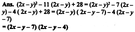 Factorise The Following 2x Y 2 11 2x Y 28 Snapsolve