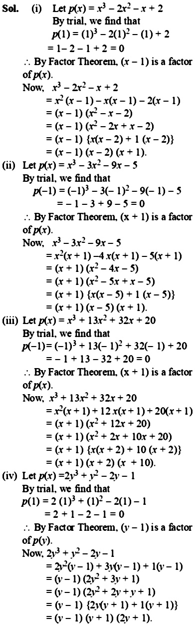 Factorise I X 3 2x 2 X 2 Ii X 3 3x 2 9x 5 Iii X 3 13x 2 32x Iv 2y 3 Y 2 2y 1 Snapsolve