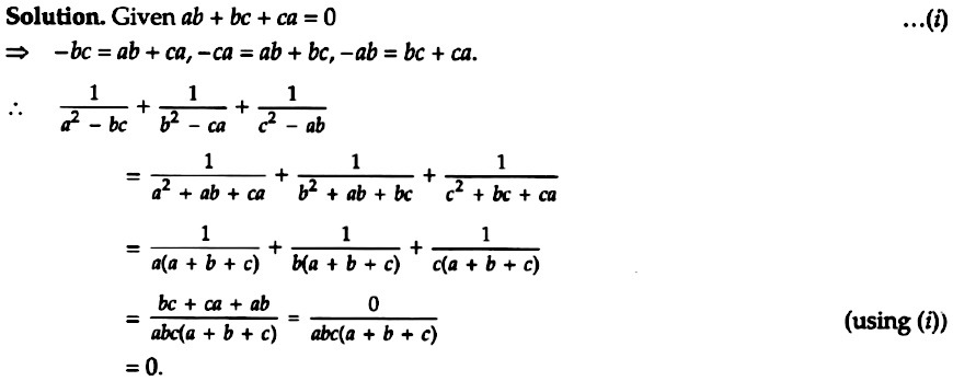 Example 19 If Ab Ca 0 Then Find The Value Of Frac 1 A 2 Frac 1 B 2 Ca Frac 1 C 2 Ab Snapsolve