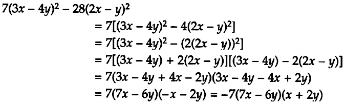 Factorise The Following Polynomials 7 3x 4y 2 28 2x Y 2 Snapsolve