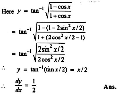 If Y Tan 1 Sqrt Frac 1 Cos X 1 Cos X Find Frac Dy Dx Snapsolve