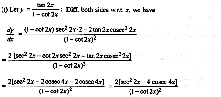 Differentiate The Following Functions W R T X Xfrac Tan 2x 1 Cot 2x Snapsolve Differentiate The Following Functions W R T X Xfrac Tan 2x 1 Cot 2x Snapsolve