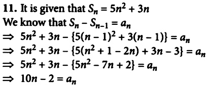 Fill In The Blanks If S N The Sum Of First N Terms Of An A P Is Given By S N 5n 2 3n Then Its N Th Term Is Snapsolve