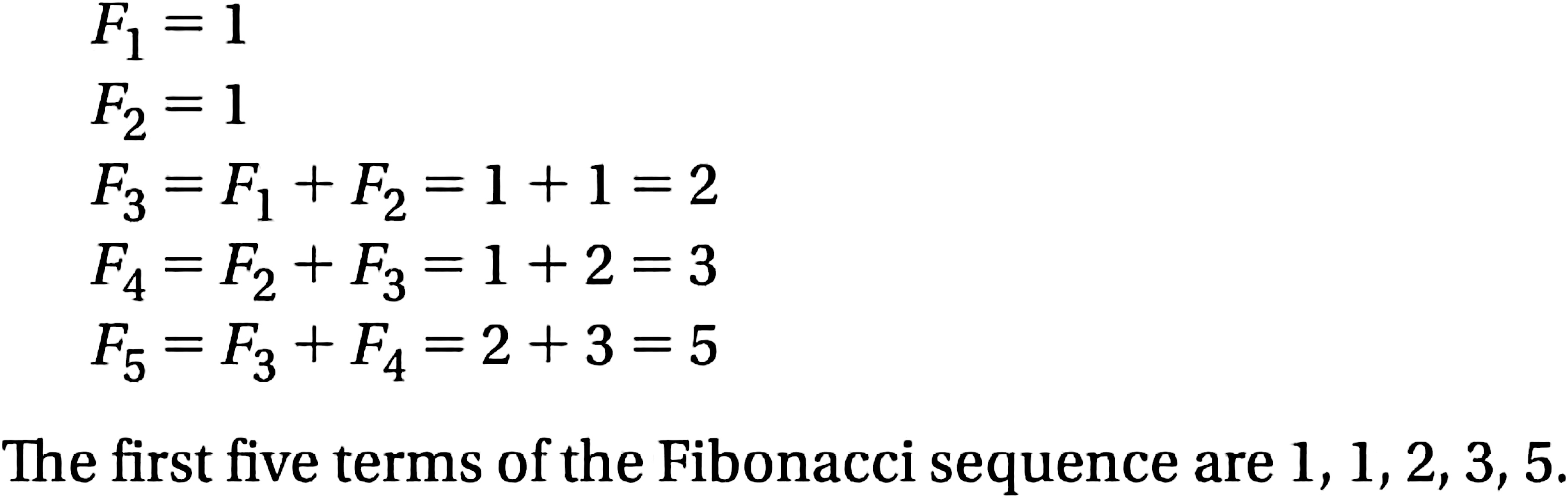 Solved: The recursive formula for the Fibonacci sequence is F_n=F_n-2+F ...