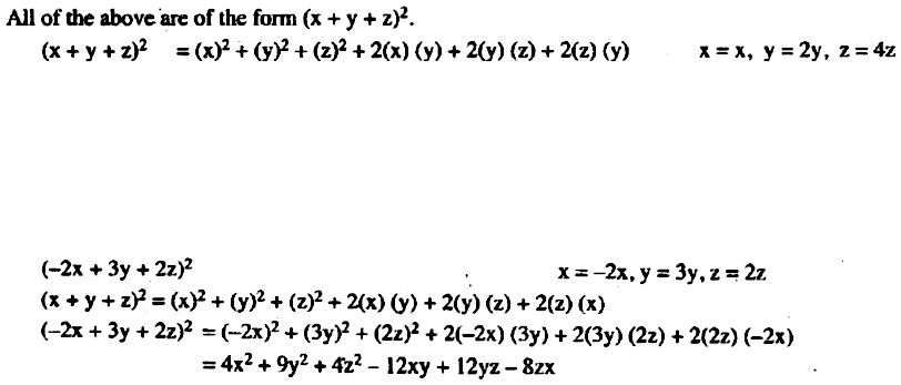 Expand Each Of The Following Using Suitable Identities 2x 3y 2z 2 Snapsolve