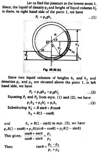 Solved: A circular tube of uniform cross-section is filled with two ...